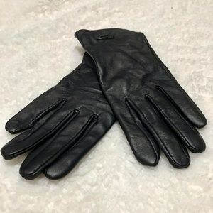 Calvin Klein Leather Tech Gloves (Blk)